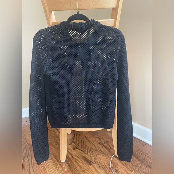 Red Valentino Black knitted mesh Cardigan size XS - Picture 4 of 17